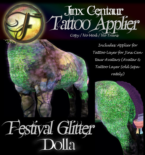 Folly - Glitter Tattoo Appliers for Jinx Centaurs - Dolla