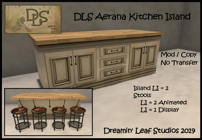 DLS Aerana Kitchen Island Boxed