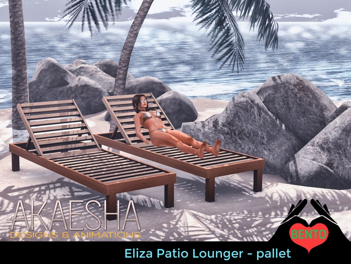 Outdoor Pool and Patio Recliner / Lounger (Style: Eliza Pallet) Bento Animations