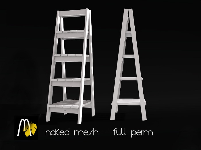 [NM] Planked Ladder Shelf Tall