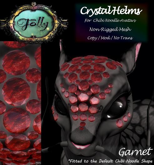 Folly - Crystal Helm for Noodles - Garnet