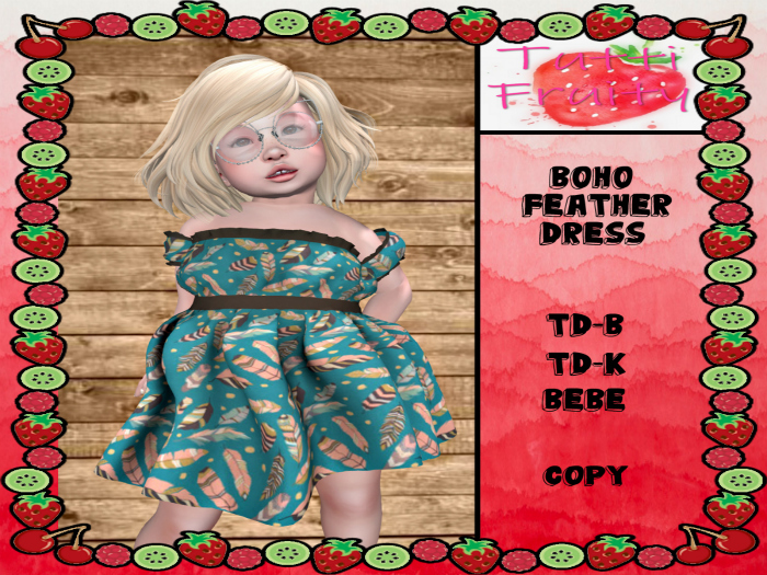 :Tutti Fruity: Boho Feather Dress (Boxed)