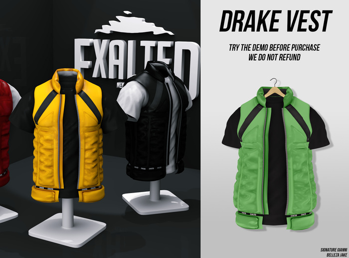 ExalteD - Drake Vest {Belleza & Signature} Green