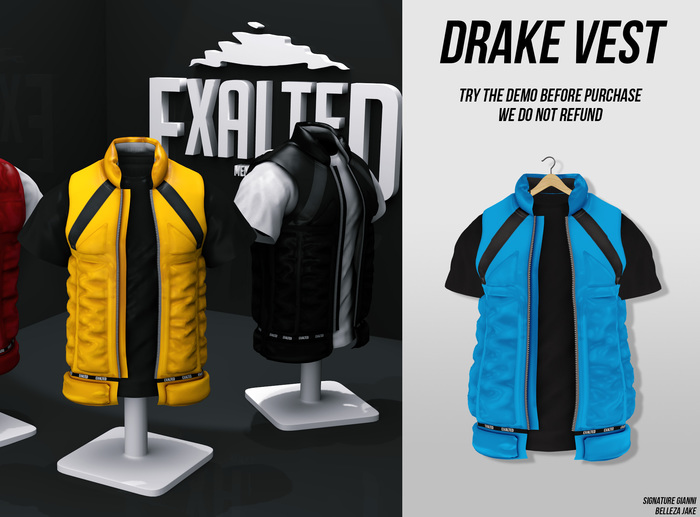 ExalteD - Drake Vest {Belleza & Signature} Blue