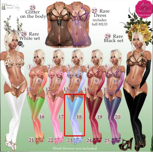 18. "Zephyr" Fairy stockings (blue)