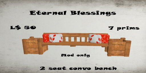 Eternal Blessings 2 Seat Conversation Bench