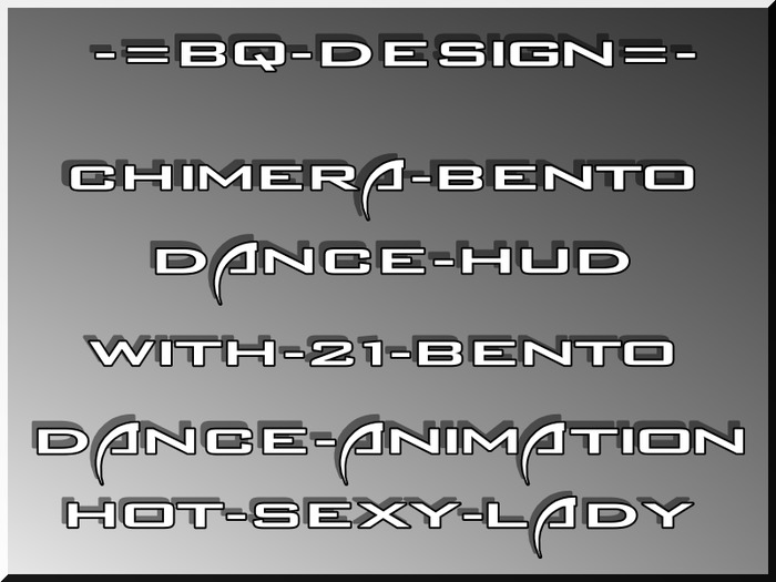 Second Life Marketplace - CHIMERA-DANCE-HOT-SEXY-LADY