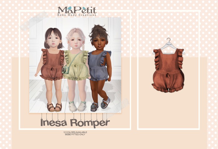 [M] Bebe Inesa Romper (Fitted) - Rust