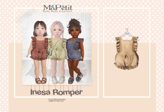 [M] Bebe Inesa Romper (Fitted) - Buck