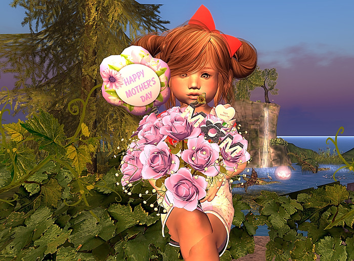 CJ Happy Mother's Day Roses Pink light TD Box - add