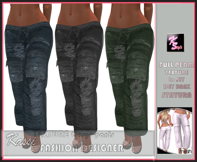 Texture Cargo pants4