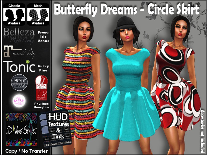 :: D!vine Style :: Butterfly Dreams - Circle Skirt Dress