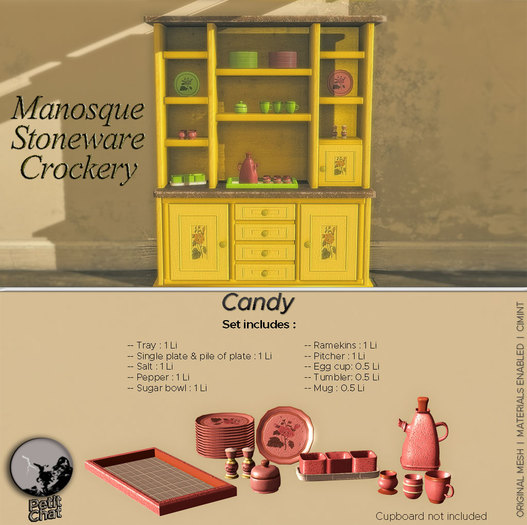*PC* Manosque Stoneware Crockery Candy