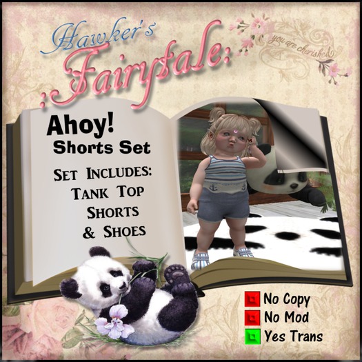 ~HF~  Ahoy! Shorts Set - Bebe