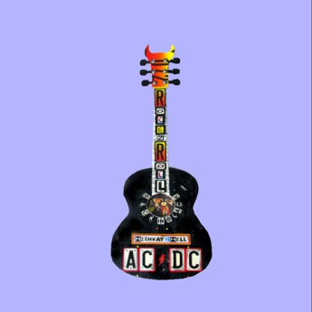 Second Life Marketplace - AC/DC Guitar wall hanging