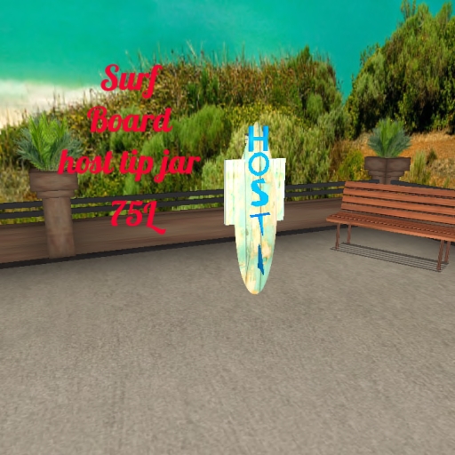  surfboard host tip jar 