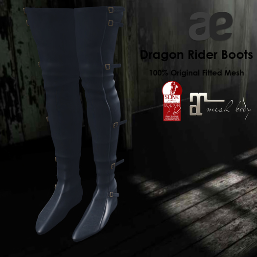 [ae] Dragon Rider Boots Blue