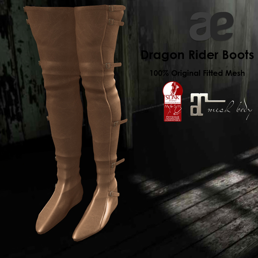 [ae] Dragon Rider Boots Sand