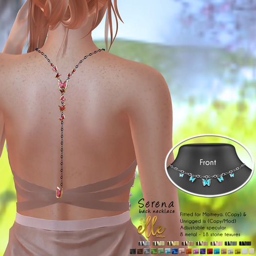 Elle Boutique - DEMO Serena Back Drop Necklace