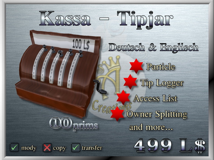 Kassa Tipjar