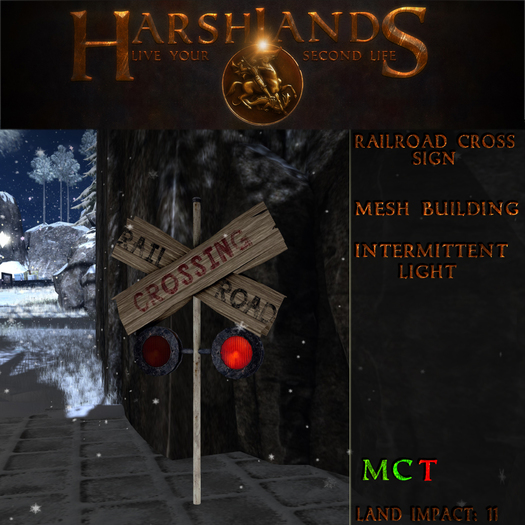 [HL] Railroad Crossing Sign (BOX)