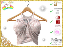 Tank Pink Wool Diamonds