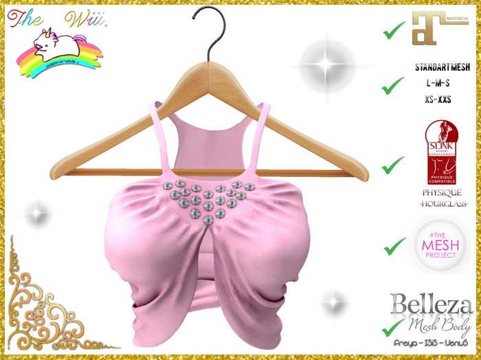 Camiseta Rosa con diamantes