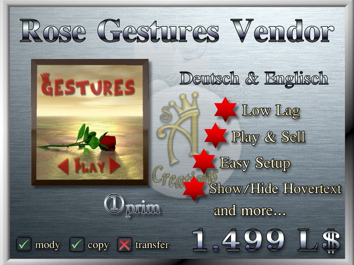 Rose Gestures Vendor