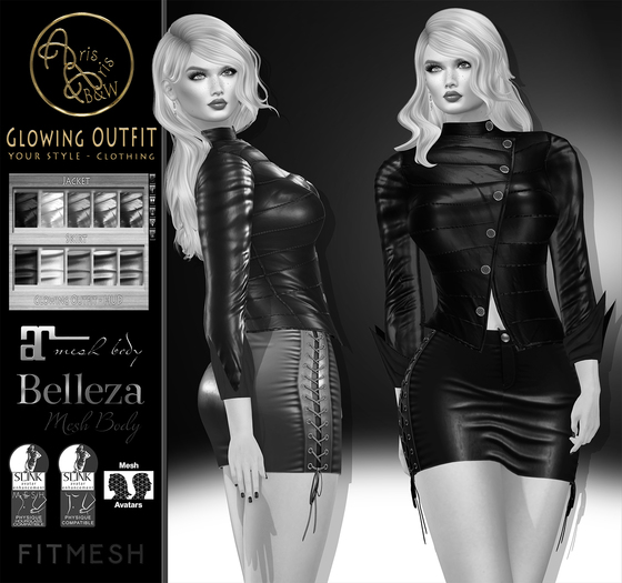 DEMO***ArisArisB&W~Glowing OUTFIT~HUD
