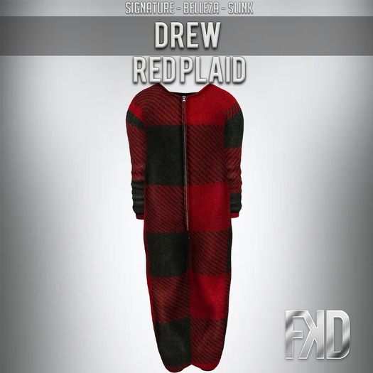 [FKD] DREW - RED PLAID