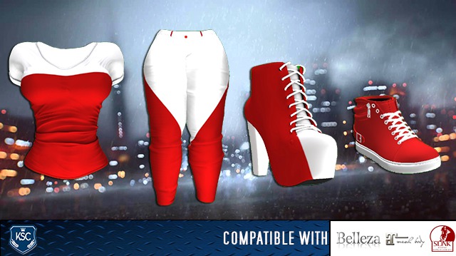 KSC RED AND WHITE FRESH OUTFIT [F]