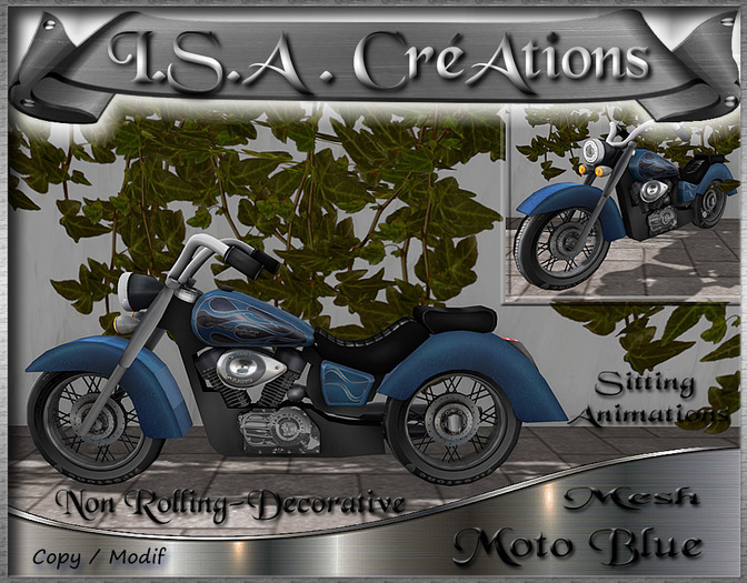 Moto Blue  * Mesh * BOX