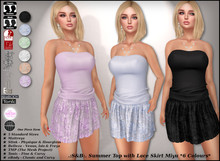 .:S&B:. Summer Top with Lace Skirt Miyu *6 Colours*