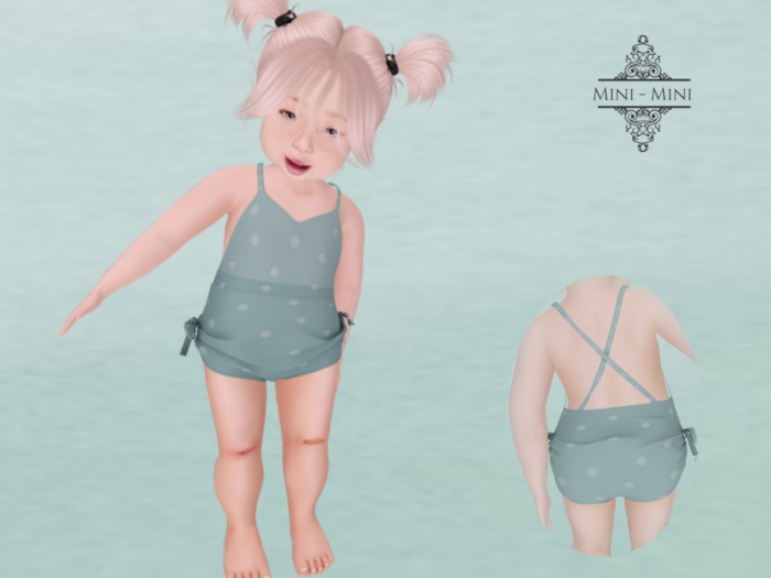 {Mini-Mini} Swimwear Blue Dots (add)