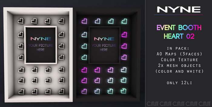[NYNE] Wall Display - Event Booth - Heart 02