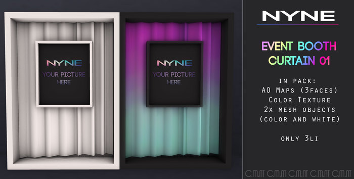 [NYNE] Wall Display - Event Booth - Curtain 01