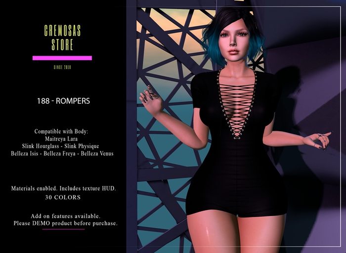 .:: Cremosas Store ::. 188 - Rompers + HUD 30 Colors