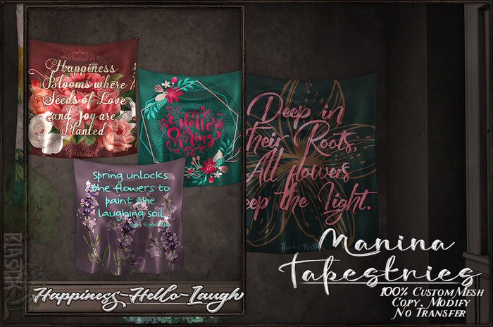 :[P]:- Manina Tapestries:// Happi-Hello-Laugh