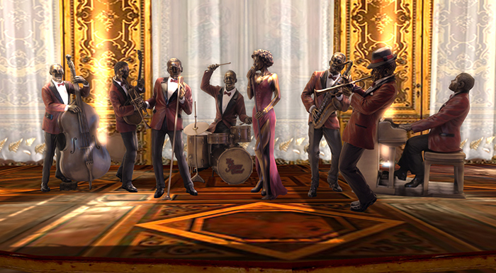 The jazz band  (8 elements)