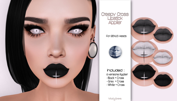 Violybee. Creepy Cross Lipstick (GENUS Applier)