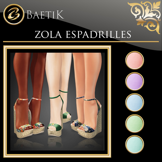 Baetik : Zola Espadrille : Pastry