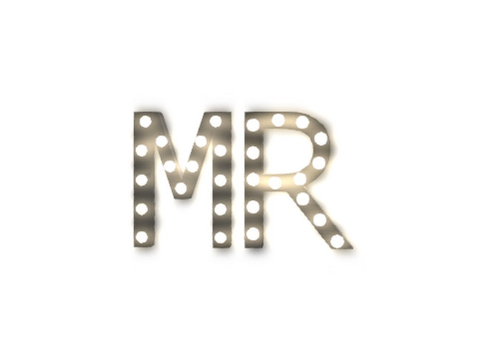 [Px] "MR" Illuminated Light Bulbs Sign