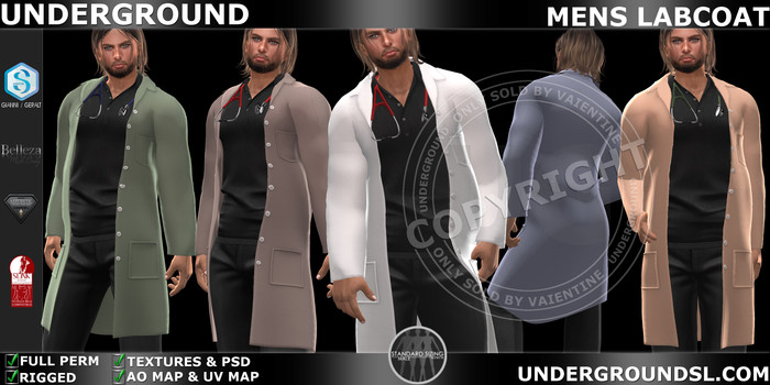 [UG MESH] MENS LABCOAT MPD