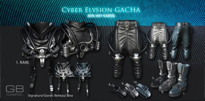 4.::GB::Cyber Elysion Pants / Blue