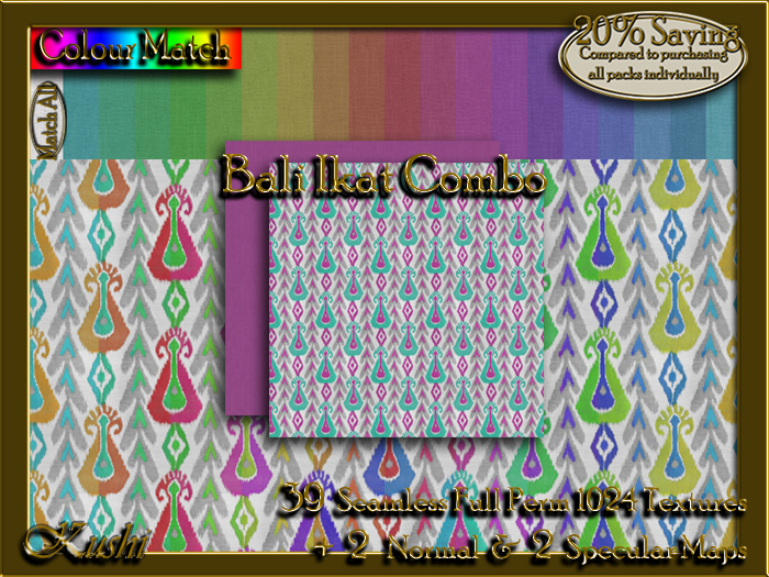 Bali Ikat Combo Textures