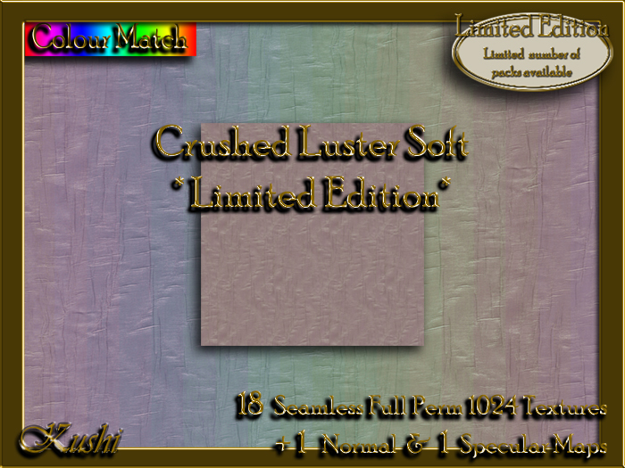 !Kushi! CrushedLusterSOFT LE Textures -WearToUnpack