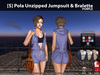 s pola unzipped jumpsuit bralette purple pic