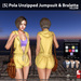 s pola unzipped jumpsuit bralette yellow ad