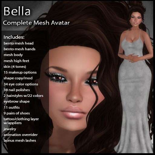 DD Complete Mesh Avatar - Bella V1.0