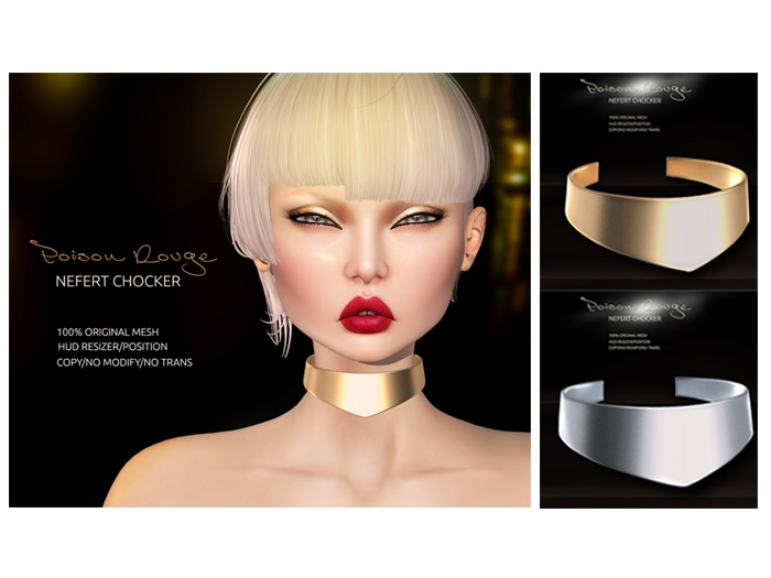 Poison Rouge Nefert Chocker Fatpack